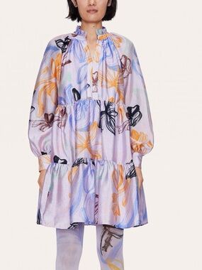 STINE GOYA purple Jasmine Tulip Dress size Xs fit lose style